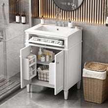 Load image into Gallery viewer, Bathroom Vanity With 2 Doors And Tip Out Drawer, Soft Closing Hinges
