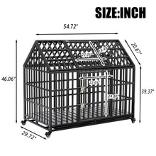 Load image into Gallery viewer, Heavy Duty Dog Crate Lockable Wheels
