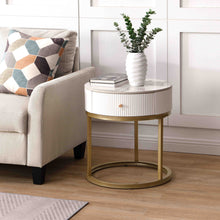 Load image into Gallery viewer, Modern Round Table With Drawers
