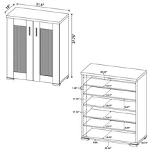 Load image into Gallery viewer, Door Accent Cabinet With Screens - Brown
