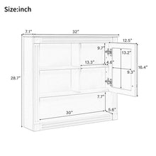 Load image into Gallery viewer, Wall-Mounted Bathroom Cabinet With Mirror And Adjustable Shelves
