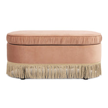 Load image into Gallery viewer, Serena - Contemporary Design Oval Storage Bench Ottoman
