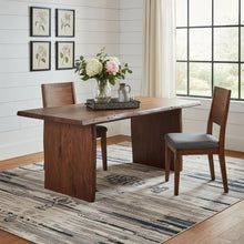 Load image into Gallery viewer, 72" Solid Wood Live Edge Sled Base Dining Table - Brown
