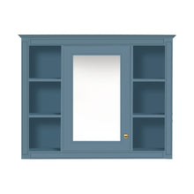 Load image into Gallery viewer, Wall Mounted Medicine Cabinet With Mirror, Storage Cabinet Featuring 6 Open Shelves And Adjustable Interior
