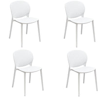 Load image into Gallery viewer, Partially Open Back Dining Side Chairs (Set of 4) - White
