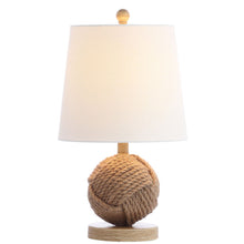 Load image into Gallery viewer, 18" Novelty Table Lamp LED With Globe Shade - Natural
