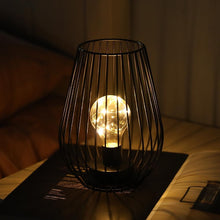 Load image into Gallery viewer, Pierced Novelty Desk Lamp With Novelty Shade (734232) - Black
