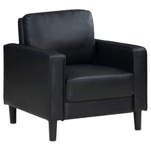Load image into Gallery viewer, Weld 3 Piece Upholstered Track Arm Sofa Set - Black
