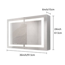 Load image into Gallery viewer, Medicine Cabinet With LED Vanity Mirror, Anti-Fog, Waterproof, Dimmable With Touch Switch
