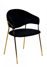 Load image into Gallery viewer, Modern Dining Chairs (Set of 2) - Black / Gold
