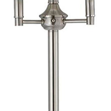 Load image into Gallery viewer, Four Light Traditional Shaped Floor Lamp With White Square Shade - Nickel
