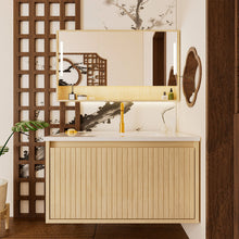 Load image into Gallery viewer, Wall Mounted Floating Bathroom Vanity With Sink And Drawers
