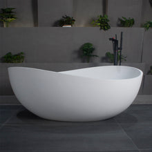 Load image into Gallery viewer, Freestanding Solid Surface Soaking Bathtub For Bathroom
