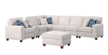 Load image into Gallery viewer, Rene - Sectional Sofa With Ottoman - Beige
