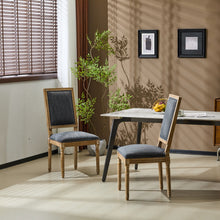 Load image into Gallery viewer, French Country Style Dining Chair With Upholstered Seating And Fluted Legs
