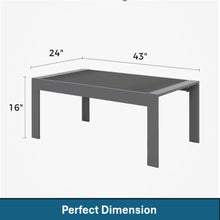 Load image into Gallery viewer, Modern Rectangle Outdoor Coffee Table
