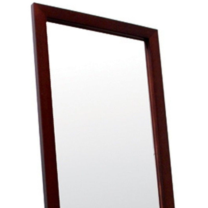 55" Wood Framed Full Length Freestanding Mirror - Brown
