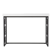 Load image into Gallery viewer, Glass Sled Console Table - White / Black
