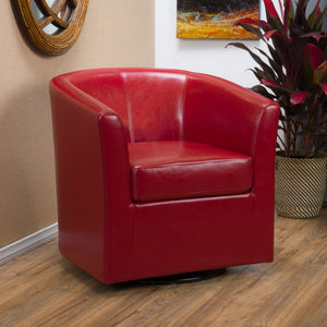 Melodize - Swivel Club Chair With Barrel Shape Design
