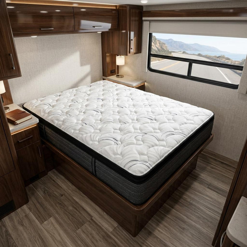 Foam Plush Euro Top Hybrid Mattress (746855) - Short King