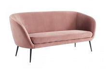 Load image into Gallery viewer, Sofa With Black Legs - Coral
