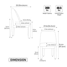 Load image into Gallery viewer, Wide Minimalist Dining Chair
