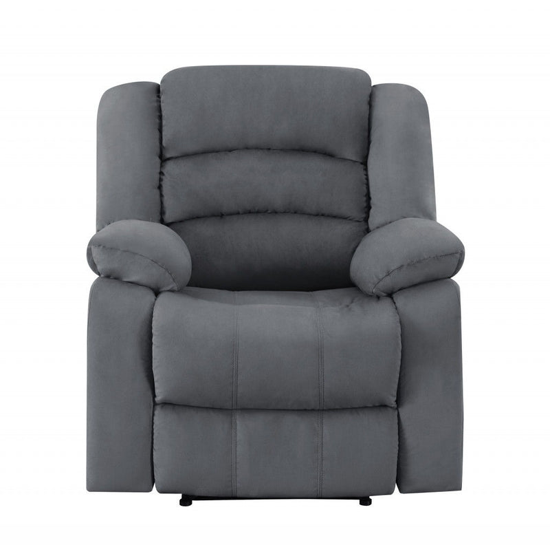 Contemporary Gray Fabric Chair - Gray