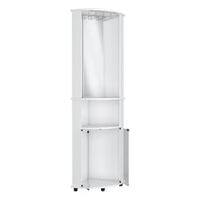 Load image into Gallery viewer, 75" Wood Corner Bar Cabinet With Three Shelves - White
