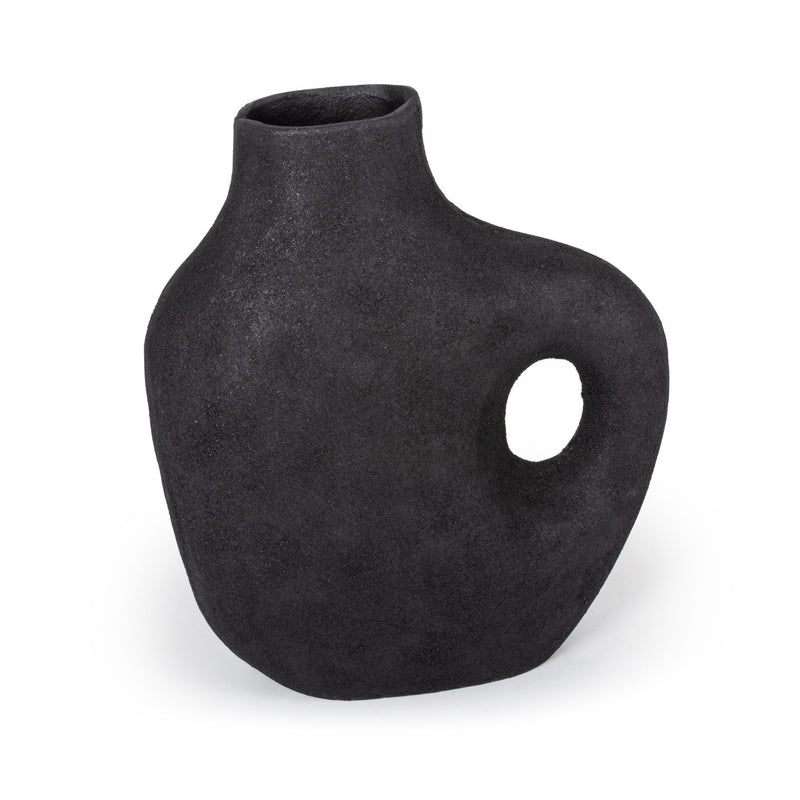 Modern Abstract Table Vase - Black