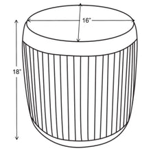 Load image into Gallery viewer, Pescadero - Round Upholstered Ottoman - Mauve
