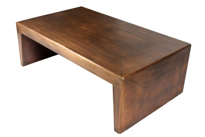 Modern Coffee Table - Copper Tone