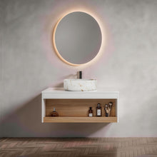 Load image into Gallery viewer, Floating Bathroom Vanity With Vessel Sink
