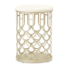 Load image into Gallery viewer, La Marisia - Marble Chairside Table - Creamy Pearl / Champagne
