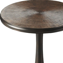 Load image into Gallery viewer, 22" Metal Round Pedestal End Table - Bronze
