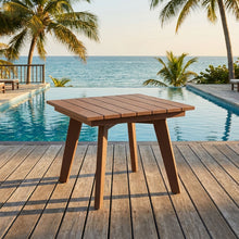 Load image into Gallery viewer, Outdoor Side Table, Wide Tabletop For Patio - Brown
