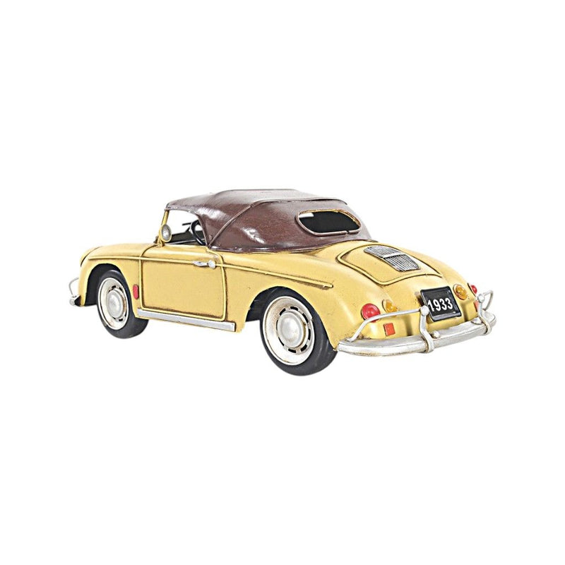 c1963 Aston Martin DB5 Sculpture - Yellow / Dark Brown
