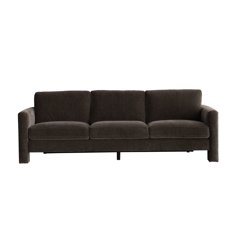 Fabric Solid Wood Sofa - Dark Gray