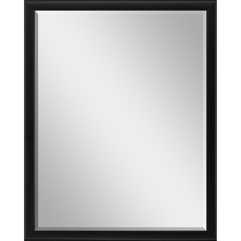 50" Solid Wood Framed Accent Mirror - Black