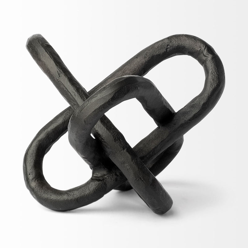 Petite Chain Link Sculpture - Black