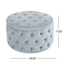 Load image into Gallery viewer, Modern Glam Ottoman Velvet
