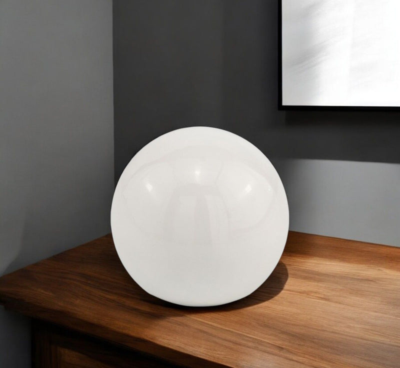 Decorative Orb Tabletop Sculpture (373766) - White