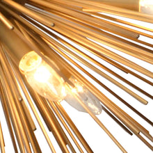Load image into Gallery viewer, Sputnik Twelve Light Metal Chandelier - Gold
