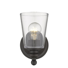 Load image into Gallery viewer, One Light Glass Shade Wall Sconce - Antique Bronze
