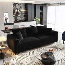 Load image into Gallery viewer, 4 Seat Sofa, Modern Comfy Upholstered Sofa Cloud Couch, Deep Seat Couches With Soft Pillows
