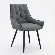 Load image into Gallery viewer, Dining Kitchen Chairs, Flat Back (Set of 2) - Dark Gray
