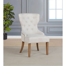 Load image into Gallery viewer, Tufted Dining Chair With Button Tufting And Nailhead Trim
