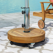 Load image into Gallery viewer, Ralph - Round Umbrella Base - Teak
