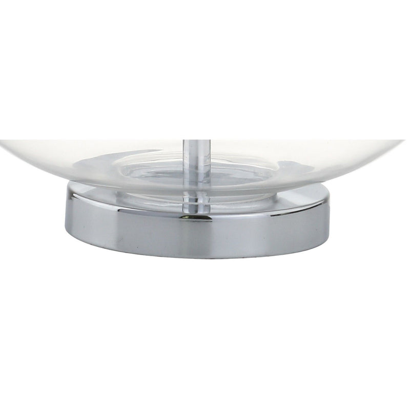 26" Novelty Table Lamps With Drum Shades (Set of 2) - Clear