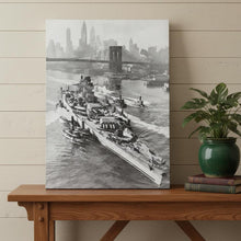 Load image into Gallery viewer, Hand Painted Model Boat (624294) - Gray
