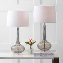 Load image into Gallery viewer, Novelty Table Lamps LED With Drum Shades (Set of 2) - Gray
